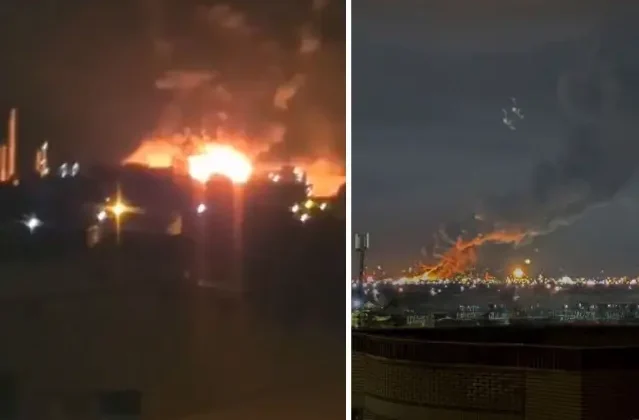 İsrail ateşle oynuyor! Dev petrokimya tesisine bomba yağdırdılar