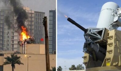 ABD’nin Bağdat Büyükelçiliği füze ile vuruldu! Sıcak görüntü