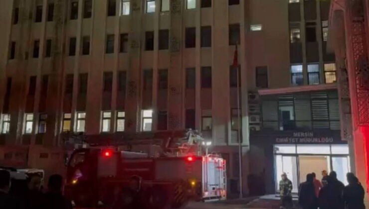 Mersin Emniyeti'nde yangın alarmı
