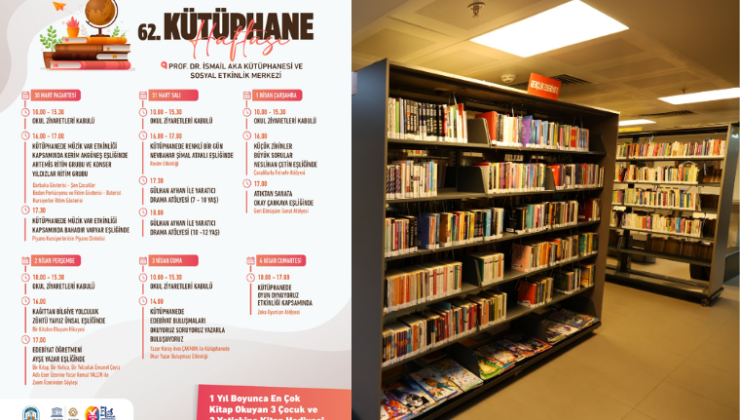 Efes Selçuk'ta 62. Kütüphane Haftası etkinliklerle kutlanacak
