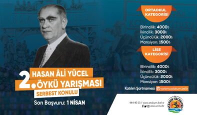 Hasan Ali Yücel Öykü Yarışması için başvurular başladı