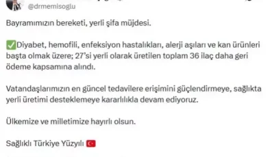 36 ilaç geri ödeme kapsamına alındı