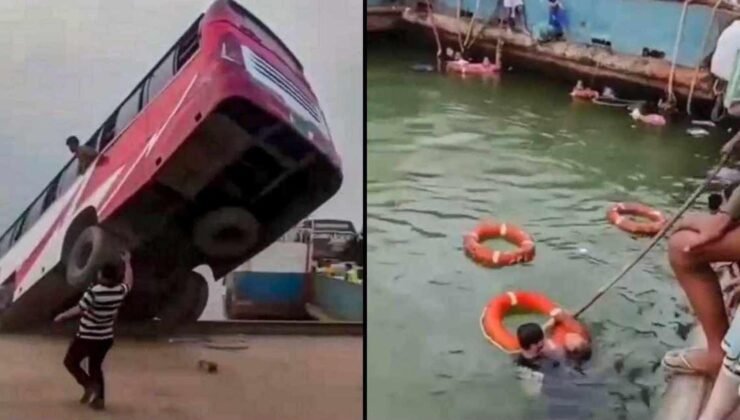 Bangladeş'te yolcu otobüsü nehre düştü! Çok sayıda ölü var