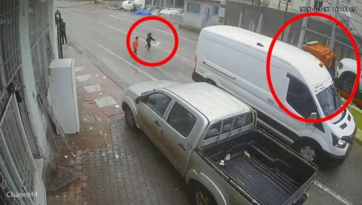 Yola fırlayan çocuk kazadan son anda kurtuldu