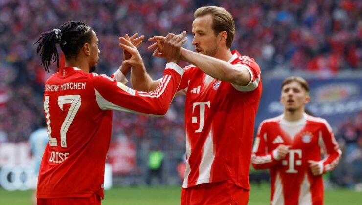 Bayern Münih üç puanı 4 golle aldı!