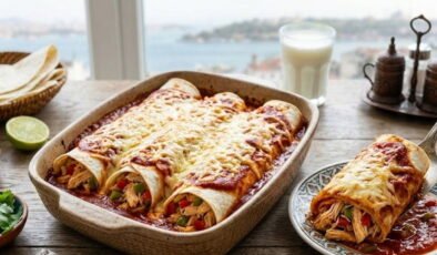 İftar sofralarını şenlendiren lezzet: Fırında tavuklu enchilada tarifi