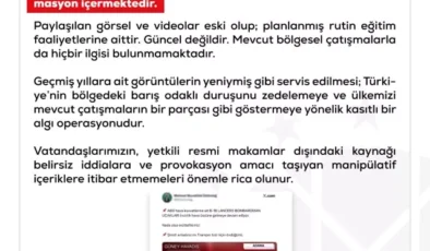 DMM’den İncirlik iddialarına yalanlama