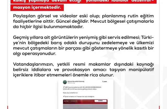 DMM’den İncirlik iddialarına yalanlama