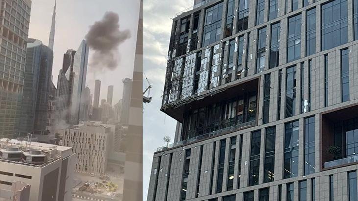 Dünya devlerine ev sahipliği yapıyordu: Dubai Finans Merkezi vuruldu! Bölgeden dumanlar yükseliyor