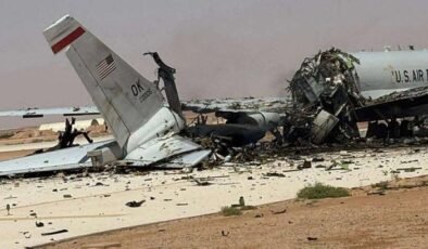 E-3 Sentry hurdaya döndü! 10 ABD askeri yaralanmıştı; İran'ın vurduğu ABD uçağının görüntüleri yayınlandı