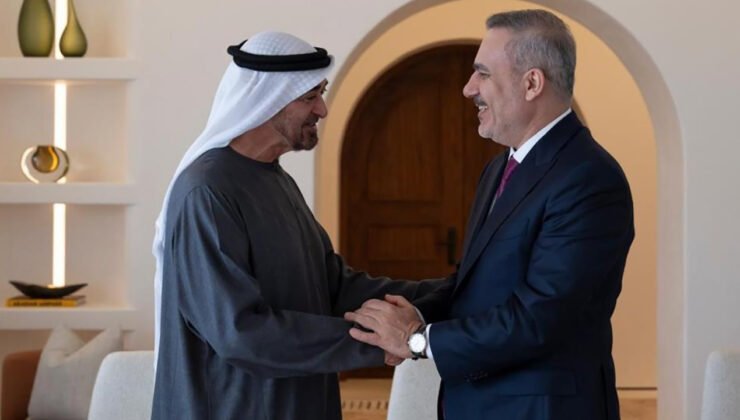 Bakan Fidan, BAE Devlet Başkanı Al Nahyan ile bir araya geldi