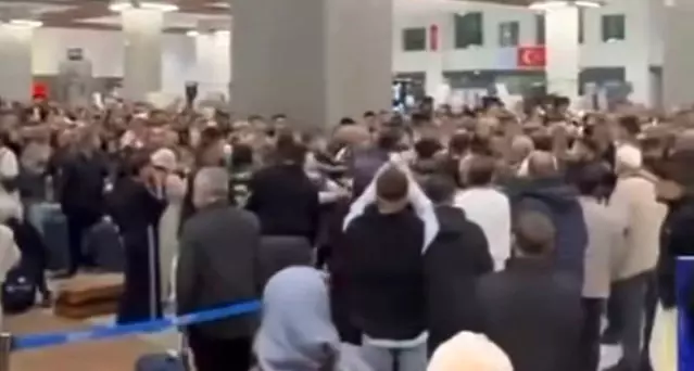 Gaziantep Havalimanı'ndan kavga ve gerginlik