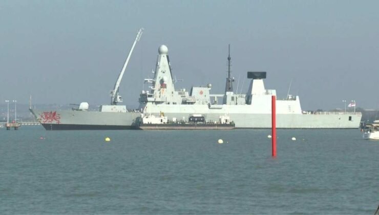 İngiliz savaş gemisi HMS Dragon Doğu Akdeniz'de! 'Bölgede son 15 yılın en büyük hava gücü'