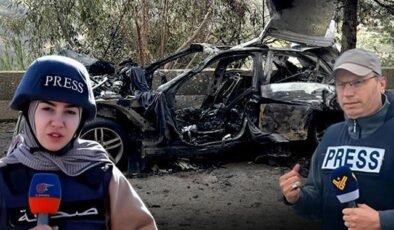 İsrail'den Lübnan'da alçak saldırı! Basın aracı hedef alındı: 3 gazeteci hayatını kaybetti