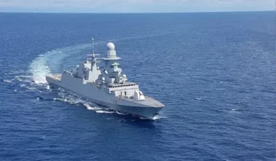 İtalyan fırkateyni, Güney Kıbrıs açıklarına ulaştı