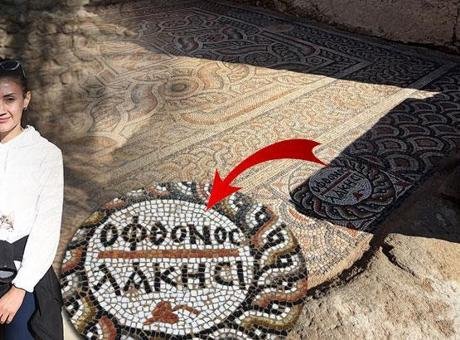 Kazı ekibi şaşkın: Antik kentte 1500 yıl önce yapılan mozaikten günümüze ulaşan mesaj