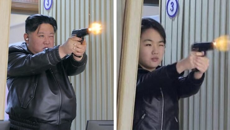 Kim Jong Un ve kızından dikkat çeken silah testi! Gelecekteki lider olarak mı hazırlanıyor?