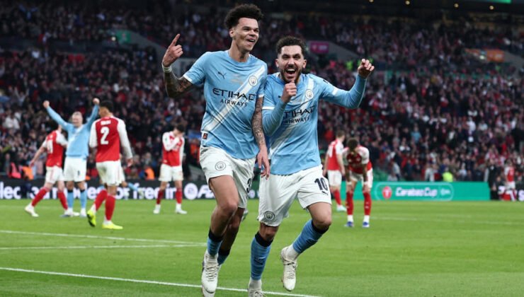 Lig Kupası’nda şampiyon Manchester City! Arsenal’in 33 yıllık hasreti son bulmadı