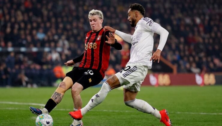 Manchester United, Bournemouth deplasmanında üstünlüğünü koruyamadı