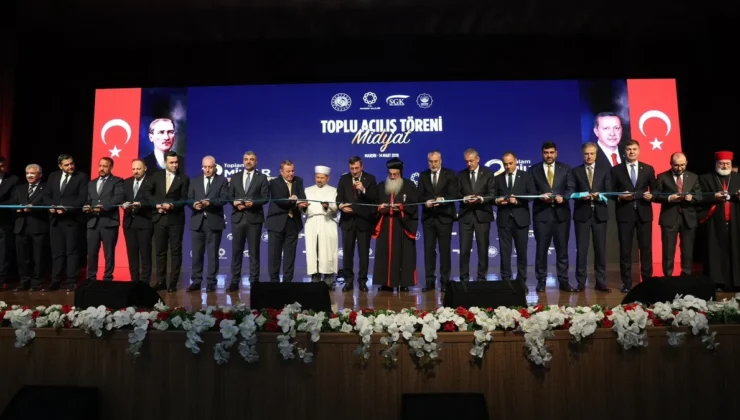 Midyat’a toplu açılış töreni! 2 milyar 660 milyon liralık 23 yatırım hizmette