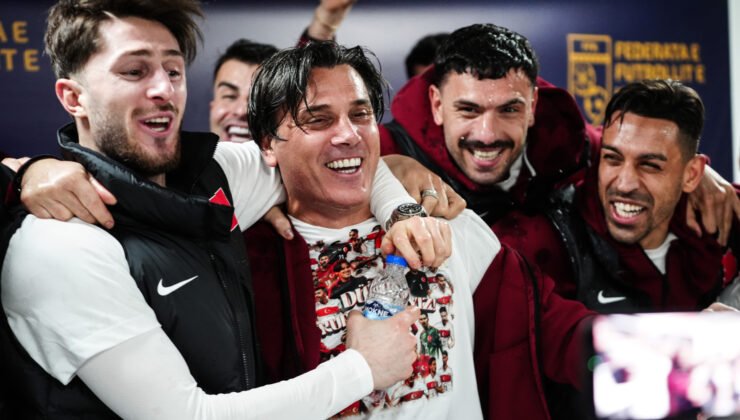 Montella'ya basın toplantısında sulu kutlama