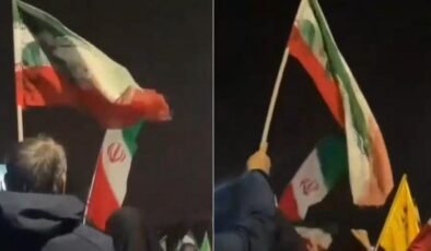 Saldırılar devam ederken Tahran sokaklarında tekbir sesleri yükseldi