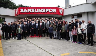 Samsunspor’da bayramlaşma töreni gerçekleştirildi