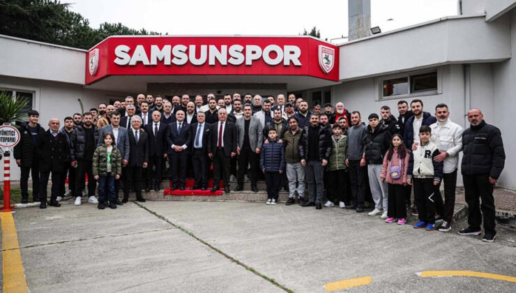 Samsunspor’da bayramlaşma töreni gerçekleştirildi