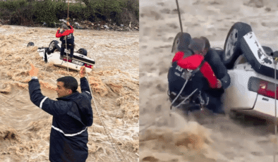 Sel sularında can pazarı: Biri kurtarıldı, diğeri öldü!