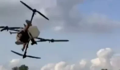 Hemşehrisine özenen çiftçi, dronla hüsran yaşadı