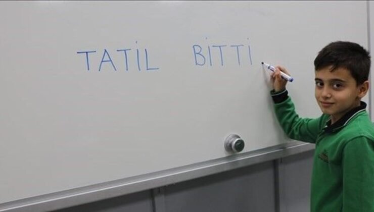 Ara tatil bitti, yarın ders zili yeniden çalacak