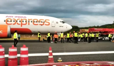 Tayland'da yolcu uçağı sert iniş yaptı: Uçağın iniş takımı koptu