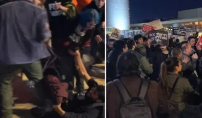 Tel Aviv'de savaş karşıtı protestoya polis müdahale etti, çok sayıda gözaltı var