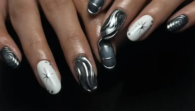 Tırnaklara metalik dokunuş: Gümüş manikür trendi