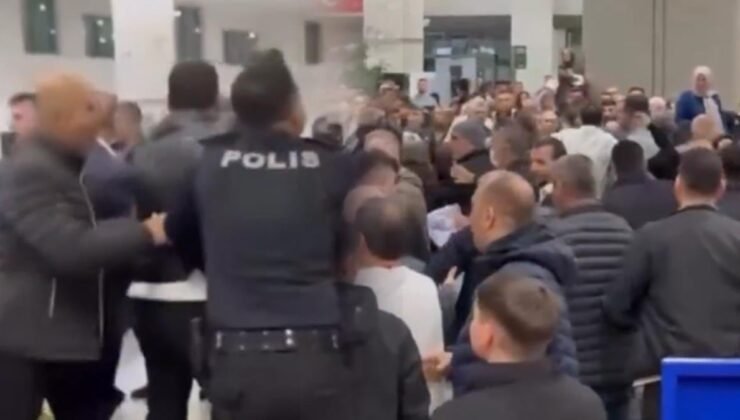 Umreciler Havalimanında birbirine girdi! Polis müdahale etti