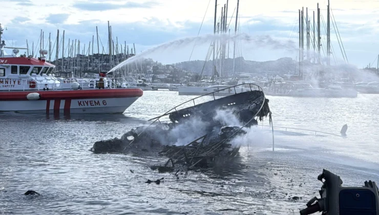 Ünlü iş insanının milyarlık yatı küle döndü, Aziz Yıldırım'ın teknesi son anda kurtuldu