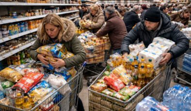 Savaş korkusu marketlere yansıdı: Komşu'da ürün stoklama başladı