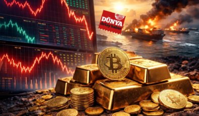 Borsalarda satış dalgası, altın ve Bitcoin ise direniyor