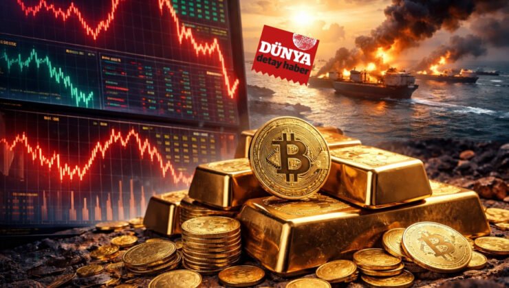 Borsalarda satış dalgası, altın ve Bitcoin ise direniyor