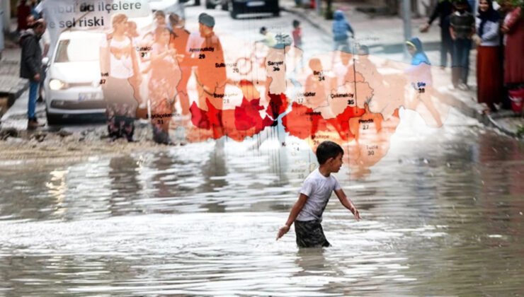 İstanbul'un sel haritası çıktı: İşte en riskli ilçeler…