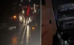 3 TIR birbirine girdi! Kilometrelerce araç kuyruğu oluştu