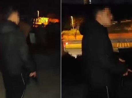 Küçükçekmece'de dehşete düşüren görüntü! Uzun namlulu silahla sokak sokak gezdi