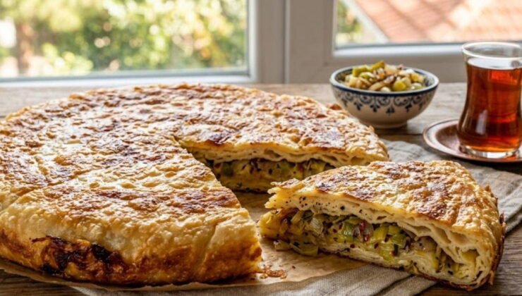 Kahvaltı sofralarına pratik lezzet: Pırasalı tava böreği tarifi