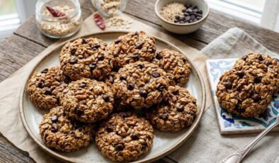 Diyet bozmayan fit atıştırmalık: Çikolatalı yulaflı kurabiye tarifi