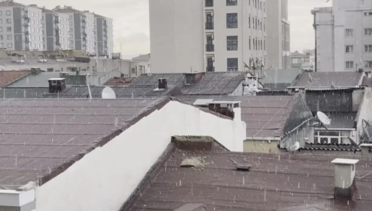 İstanbul'da bazı ilçelerde dolu etkili oldu