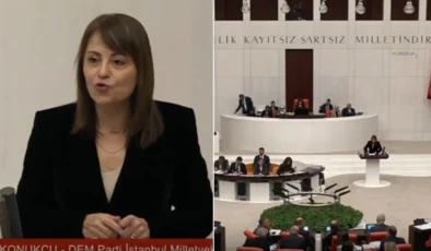 Dem Partili Konukcu ile AKP’li vekiller arasında ‘terbiyesiz’ tartışması: ‘Milletin derdini çözmediğiniz gibi buradan çen, çen, çen!’