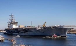 ABD uçak gemisinde yangın çıktı, yaralılar var! Bir ayda ikinci kriz