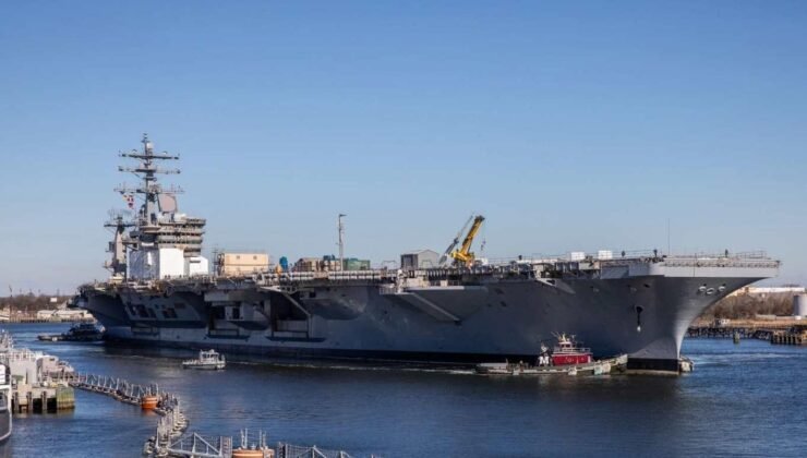 ABD uçak gemisinde yangın çıktı, yaralılar var! Bir ayda ikinci kriz