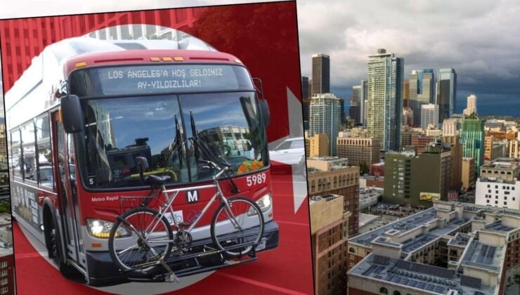 ABD'de otobüslerin üzerinde Türkçe mesaj! 'Hoş geldiniz Ay Yıldızlılar'