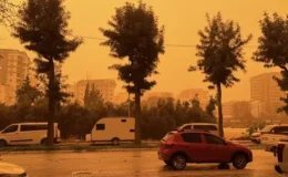 Afrika'dan gelen çöl tozu Türkiye'ye giriş yaptı! Bazı illerimizde göz gözü görmüyor